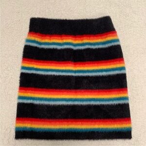 Fluffy Striped Skirt